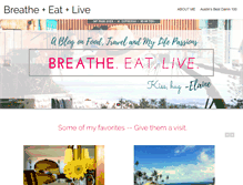 Tablet Screenshot of breatheeatlive.com